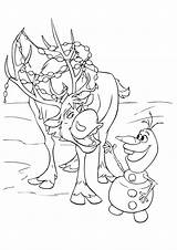 Sven Olaf Coloring Pages Frozen Printable Categories sketch template