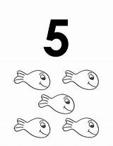 Fish Numbers Fishes Learn Bulkcolor sketch template