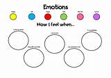 Emotions Colours Printable sketch template