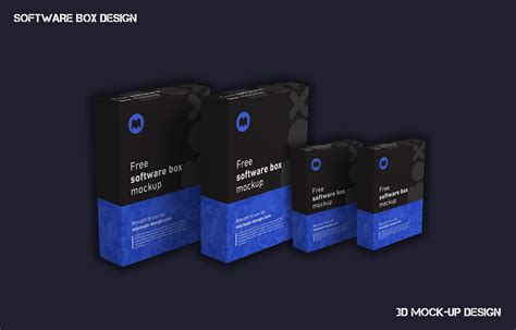 software box packaging   mock  design  behance