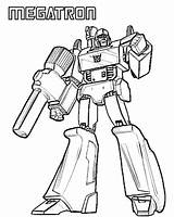 Megatron Coloring Transformers Advertisement sketch template