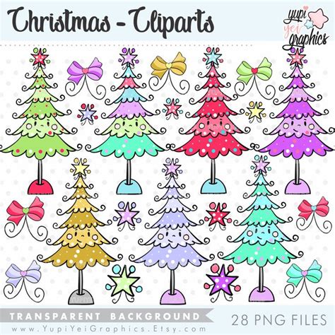 christmas clipart christmas graphics commercial  etsy clip art