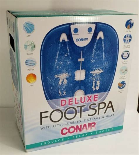 conair deluxe foot spa bath soak jets heat massage for sale online ebay