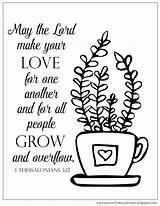 Coloring Spring Pages Hello Thessalonians Fun Bible Lord Heart Kids Quotes Thess Grow Choose Board sketch template