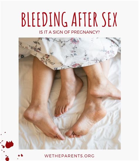 is bleeding after sex a sign of pregnancy