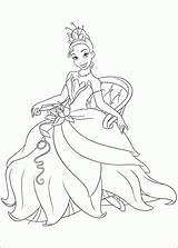 Tiana Coloring Princess Disney Pages Coloriage La Girls Princesse sketch template