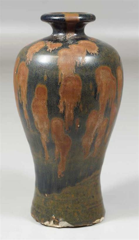 chinese glazed pottery meiping vase yuan dynasty