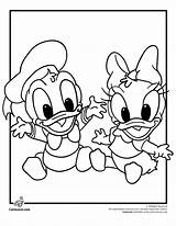Donald Duck Daisy Coloring Baby Pages Disney Kids Choose Board Colouring Jr Cute Printable sketch template