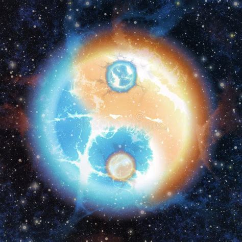 yin   junction  cosmic energy stock illustration image