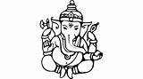Ganesh Ganesha Drawing Sketch Easy Ji Line Lord Simple Clipart Drawings Beautiful Ganpati Draw Sketches Getdrawings Paintingvalley Bal Size Clipground sketch template