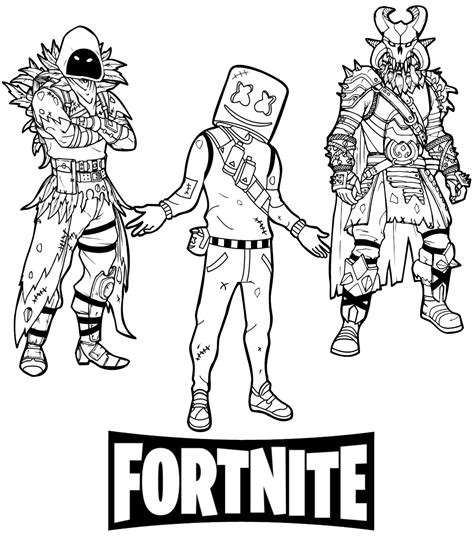 fortnite coloring pages printable