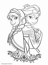 Frozen Coloring Pages Printable Sheets Girls Colouring Elsa Print Anna sketch template