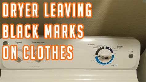 dryer leaving black marks  clothes youtube