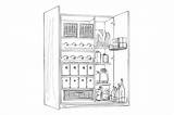 Pantry sketch template