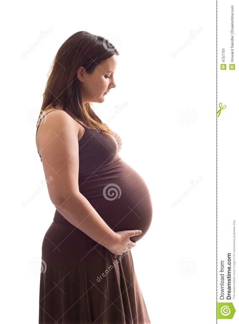 perfil de la mujer embarazada imagen de archivo imagen