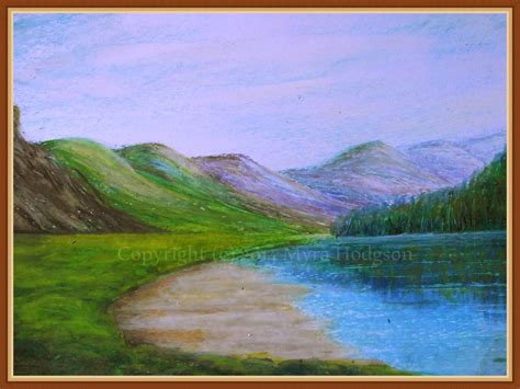 painting  landscape experimenting  pastels