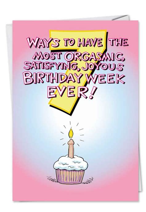 Seven Ways Sexual Birthday Card – Nobleworks Cards
