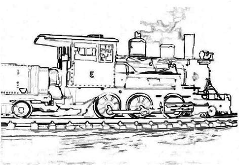 sketch  steam train coloring page netart