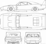 Dodge Charger Daytona Blueprint 1971 Car 3d Cars Modeling Blueprints Template Racing Gt Challenger 1970 1969 Camaro Coloring Drawings Sketch sketch template