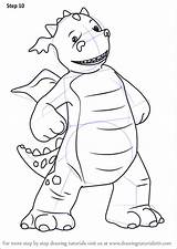Digby Dragon Step Draw Drawing Tutorials sketch template