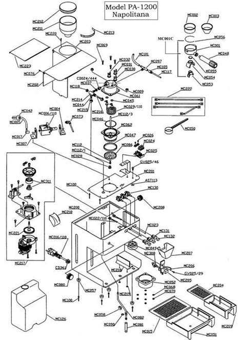 exploded keurig  parts diagram schematic