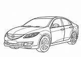 Mazda Coloring sketch template