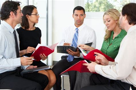 businesspeople  informal meeting stock image image  chair