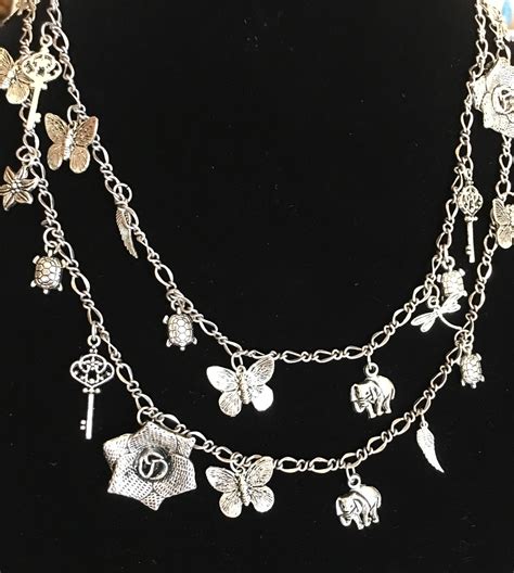silver charm necklace