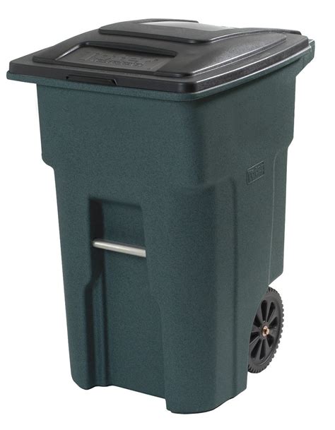 residential heavy duty  wheeled curbside trash recycling bin