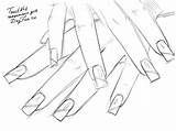 Nails Drawing Draw Getdrawings sketch template