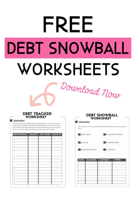 printable debt snowball spreadsheet