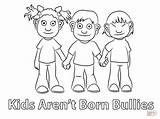 Bullying Coloring Pages Kids Printable Bullies Arent Born Anti Do Puzzle Colouring Color Word Search Print Getcolorings Getdrawings Colorings Book sketch template