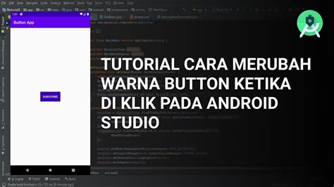 update  merubah warna button ketika  klik  android studio