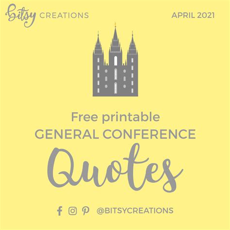 general conference quote art printables april