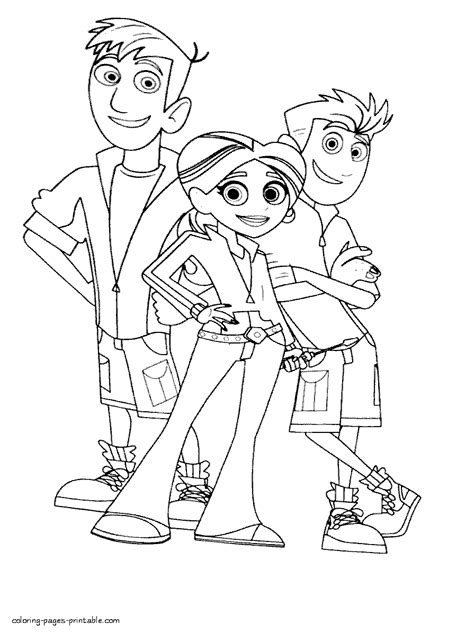 wild kratts protagonists coloring pages coloring pages printablecom