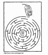 Coloring Pages Maze Hard Printable Labyrinth Popular sketch template