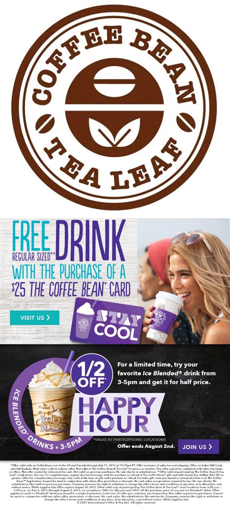 coffee bean and tea leaf may 2021 coupons and promo codes 🛒