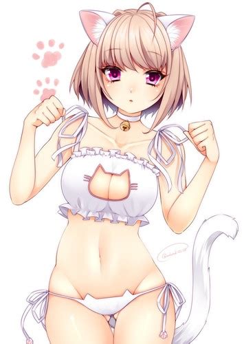 cat keyhole bra