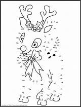 Dot Christmas Coloring Pages sketch template