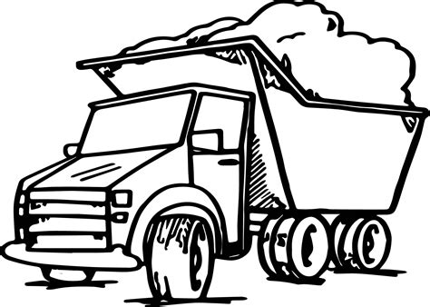 garbage truck coloring page wecoloringpagecom