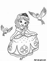 Coloring Pages Sofia Disney Getcolorings First Sophia Printable sketch template