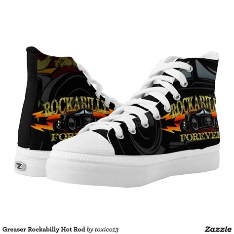 greaser rockabilly hot rod high top sneakers