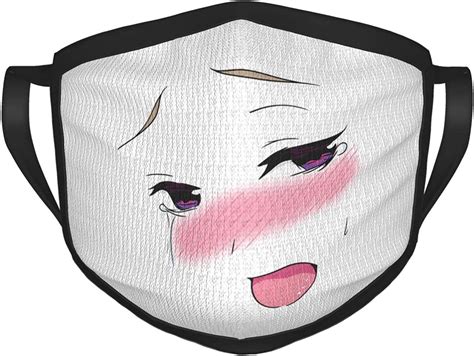 Ahegao Senpai Face Face Mask Man And Womens Masks Protective Windproof