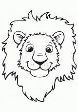 Lion Coloring Pages Kids Color Beautiful Print Children Printable Justcolor sketch template