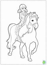 Coloring Pony Tale Barbie Sisters Pages Her Dinokids Print Close Coloringbarbie sketch template