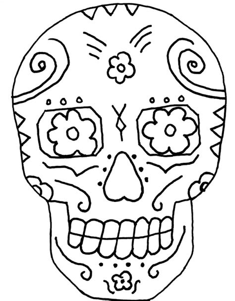 printable  de los muertos coloring pages wchd