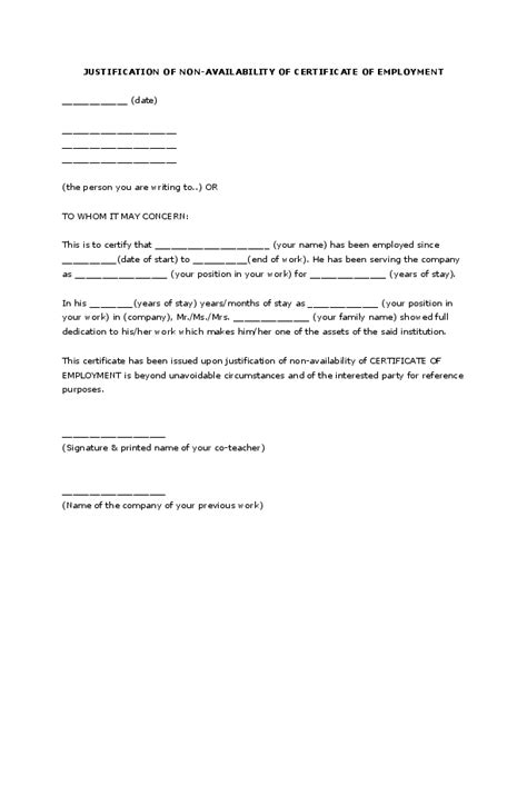 Justification Letter For Late Submission Of Documents