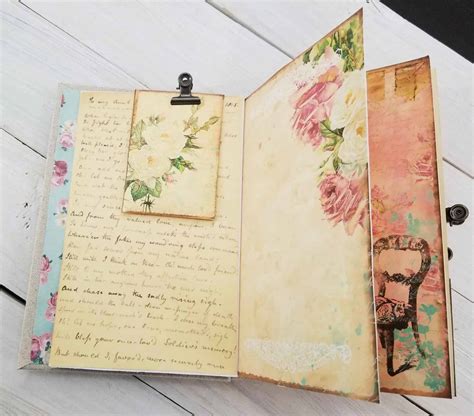 junk journal page ideas compass  ink