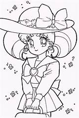 Sailor Moon Coloring Pages Chibi Young Girls sketch template