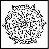 Mandalas sketch template